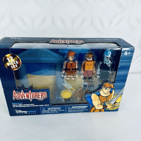 Disney Adventurers Hercules Mega Minis Action Pack 12 Piece Set Store Hades Phil - Picture 2 of 9